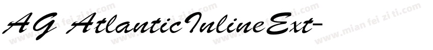 AG AtlanticInlineExt字体转换